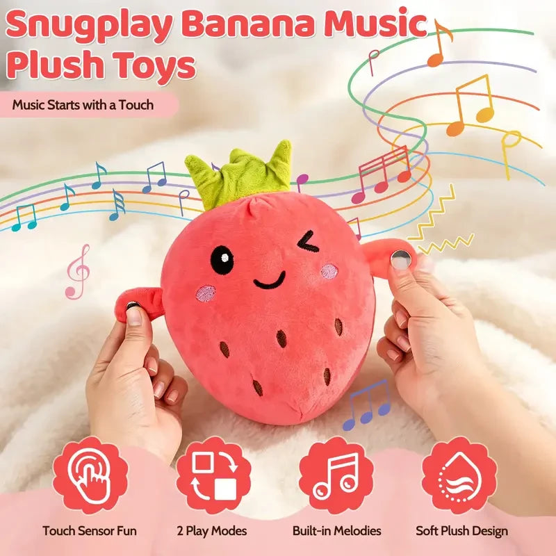 Interactive Musical Fruit Plush Set