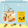 TOPLIVING Wooden Montessori Activity Cube