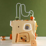 TOPLIVING Wooden Montessori Activity Cube
