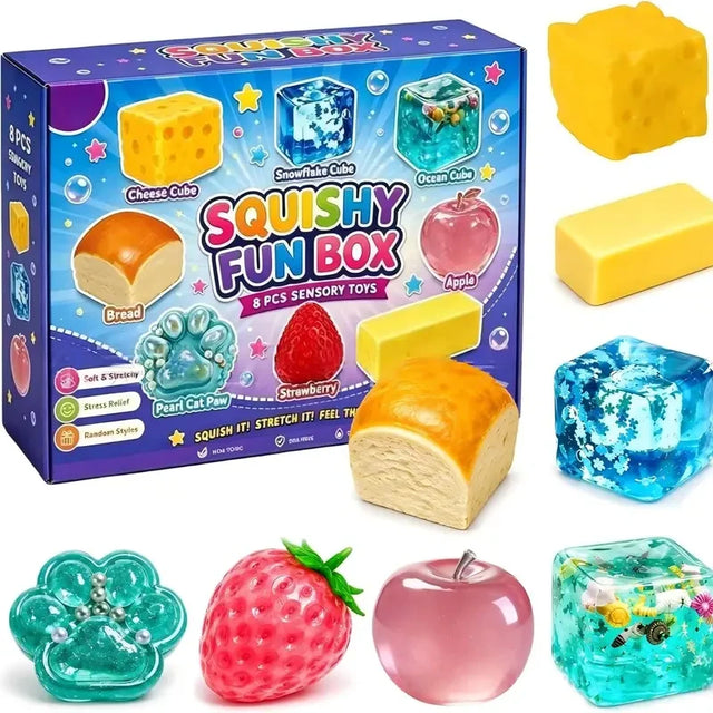 Slow Rise Squishy Fidget Toy Set