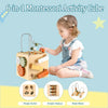 TOPLIVING Wooden Montessori Activity Cube