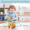 TOPLIVING Wooden Montessori Activity Cube